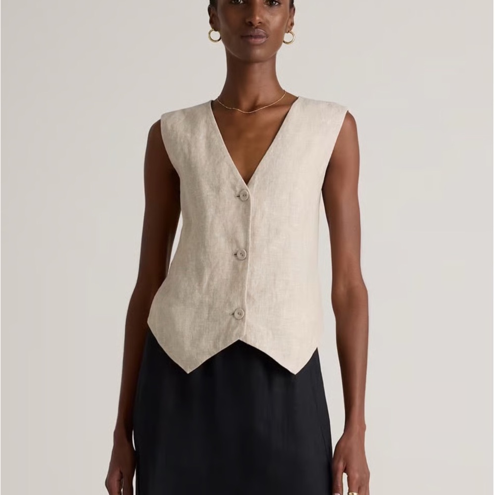 QUINCE  - 100% European Linen Vest